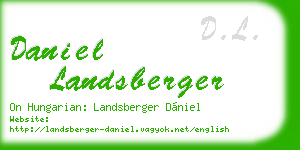 daniel landsberger business card
